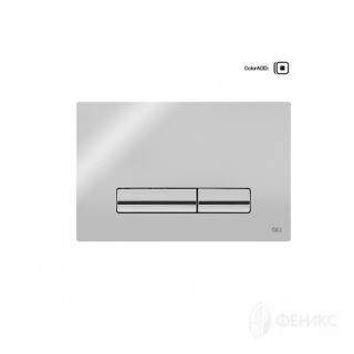 Панель механ. двойная Glam, пластик, хром глянцевый OLI